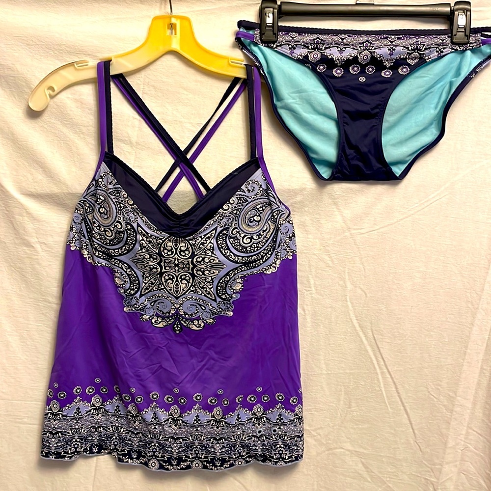 Athleta Purple Swim Tankini